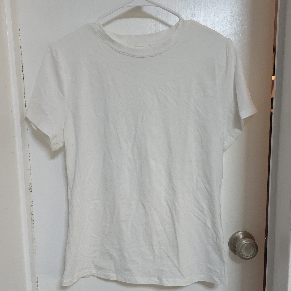 a new day White Short Sleeve Tee